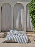 Linen House Vintage Stripe Denim Quilt Cover Set - Double. Fixed Price $234.62.