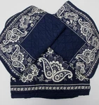 Ralph Lauren Heritage Ashl Indigo Blue Cream Floral Paisley Quilt Shams Set- F/q. Fixed Price $699.99.