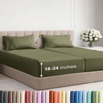 Cgk Unlimited Extra Deep Pocket Split King Sheets - 5 Piece Breathable Cooling. Fixed Price $73.95.