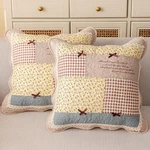 Vctops Set Of 2 Quilted 100% Cotton Boho Throw Pillow Covers 18" X Farmho.... Fixed Price $45.26.
