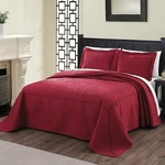 American Traditions Lifestyle French Tile Quilted Bedspread, Twin, Red. Fixed Price $52.99.