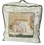 West Park Margueritte 5-PIECE Quilt Set, Queen Size Floral Beige/taupe. Fixed Price $55.00.