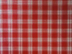 Red White Large Plaid Homespun Sewing Craft Apparel Quilt Decor Fabric. Fixed Price $19.95.