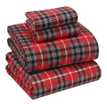 Ruvanti Flannel Sheets Queen Size - 100% Cotton Double Brushed Bed. Fixed Price $25.00.