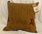 Vhc Brands Ninepatch Star Rustic Embroider Farmhouse Home Pillow 12X12" New&tags. Fixed Price $9.99.