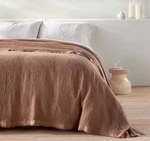 Full/queen Textured Waffle Coverlet Brown - Casaluna. Fixed Price $85.00.