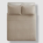 510 Design Beige Khaki Otto 3-PIECE Quilted Coverlet Set, Full/queen. Fixed Price $35.10.