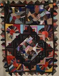 Rare Vintage 1880'S Victorian Silk Crazy Log Cabin Fan Antique Crib Quilt!. Fixed Price $895.00.