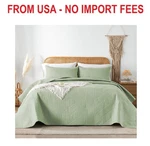 Davulos Quilt Bedding Set,sage Green Ultrasonic Full/queen Rever. Fixed Price $45.89.