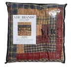 Vhc Brands Rustic Lodge Collection Millsboro King Pillow Sham Patchwork 21"X37". Fixed Price $29.00.