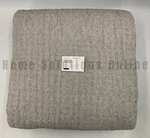 Pottery Barn Pick Stitch Handcrafted Linen Quilt Warm Gray Full Queen #U2008. Fixed Price $237.99.