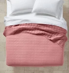 Casaluna Full Queen 94" X 90" Heavyweight Linen Blend Quilt Blanket Rose Pink. Fixed Price $119.99.