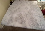 Vintage Oversized Chenille Bedspread Lilac Twin 72X108 Blanket. Fixed Price $40.00.