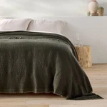 King Plus Textured Waffle Coverlet Olive Green - Casaluna. Fixed Price $49.99.