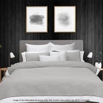 Bas Phillips 250TC Breathe Cotton Quilt Cover Set (pewter) - Queen. Fixed Price $13973.72.