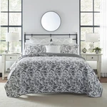 Laura Ashley Home - King Quilt Set, Cotton Reversible Bedding With Matching S.... Fixed Price $112.07.