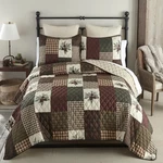 Donna Sharp Pine Panels Microfiber Ultra Soft Country Home Twin 2 Pc Quilt Set. Fixed Price $70.00.