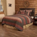Beckham Twin Patchwork Quilt. Vhc Brands. Red, Black, Tan. Fixed Price $126.44.