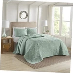 Oakley Reversible Quilt Oversized King/cal KING(120"X118") Medallion Seafoam. Fixed Price $86.97.