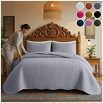 Luxury Bedspread Bedding Set 3 Piece Quilted Coverlet Throw Queen King Size. Fixed Price $26.99.