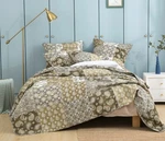 Dada Bedding Bohemian Patchwork Paisley Floral Olive Green Brown Bedspread Set. Fixed Price $24.99.