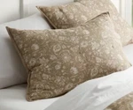 One Threshold Standard Floral Voile Lofty Quilted Pillow Sham Beige Nwt. Fixed Price $19.99.