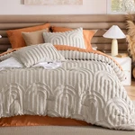 Transform Your Bedroom - Boho Tufted Queen Comforter Set 3 Pieces. Fixed Price $89.99.