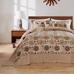King Andorra Bedspread Bedding Set Beige - Greenland Home Fashions:. Fixed Price $52.99.