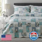 Kasentex Country-chic Printed Pre-washed Set Microfiber Fabric Quilted. Fixed Price $72.91.