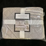 Charter Club Twin Quilt Neutral Stripe Patchwork. 68"X86" New From Macy's. Fixed Price $48.00.