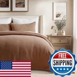 Evergracehome Cotton Gauze King Bedspread Ultra Soft Prewashed Pick Stitch. Fixed Price $156.13.