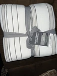 Better Homes & Gardens Ticking Stripe Quilt Ultra-soft Linen Off-white. Fixed Price $45.00.