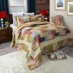 New Lavish Home Savannah Printed 3-PIECE Quilt Set Full/queen. Fixed Price $49.00.