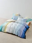 Linen House Sunrise Stripe Quilt Cover Set (clearwater) - Queen. Fixed Price $133.31.