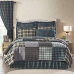 Farmhouse King Quilt Green Pine Grove Chambray Cotton Bedroom Decor Vhc Brands. Fixed Price $189.95.
