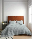 Nwt Quince European Linen Box Quilt Only Twin Mist Coverlet Bedspread. Fixed Price $74.99.