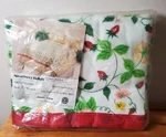Strawberry Delight Twin Full Floral Blanket Satin Trim Shabby Chic Vintage Nc. Fixed Price $48.00.