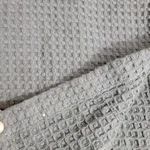 Vera Wang Charcoal Gray Waffle Weave 100% Cotton Bedcover Bedspread Queen 92X107. Fixed Price $69.00.