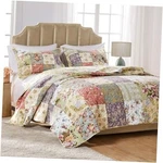 Greenland Home Blooming Prairie 100% Cotton Authentic Patchwork 2-PIECE Twin/xl. Fixed Price $86.32.