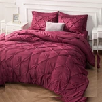 Bedsure Burgundy Comforter Set - In Bag 7 Queen,. Fixed Price $72.45.