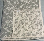 Vermont Country Store Floral Blossoms Reversible King Coverlet Sage 112X106. Fixed Price $89.10.