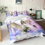 Wonderful Rainbow Pegasus 3D Quilt Duvet Doona Cover Set Pillow Case Print. Fixed Price $82.30.