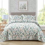 Travan Queen Quilt Set Lightweight Floral 3-PIECE. Fixed Price $89.99.