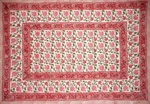 Homestead Pretty Pink Block Print Cotton 90" X 60" (rectangular),. Fixed Price $74.99.