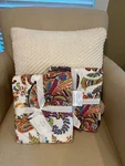 New Set Of 2 Pottery Barn Pb Felicity Print King Quilted Sham Paisley Cover. Fixed Price $69.95.
