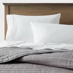 Full/queen Flannel Windowpane Quilt Charcoal Gray - Threshold: Cotton Backing,. Fixed Price $28.99.