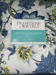 New Traditions Waverly Full Queen Quilt + Shams Set Maldives Blue Yellow Floral. Fixed Price $149.99.