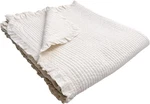 Ivory 100% Cotton Twin Bed Coverlet - Soft, Breathable & Frilled Design. Fixed Price $141.99.