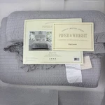 Piper & Wright King Hadley Silver Ruffled Quilt Coverlet. Fixed Price $90.00.