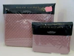 Ralph Lauren 2PC Quilted Coverlet & Sham Lavender Cotton $415 New. Fixed Price $149.90.